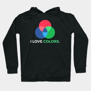 RGB Colors Graphic Designer Hoodie